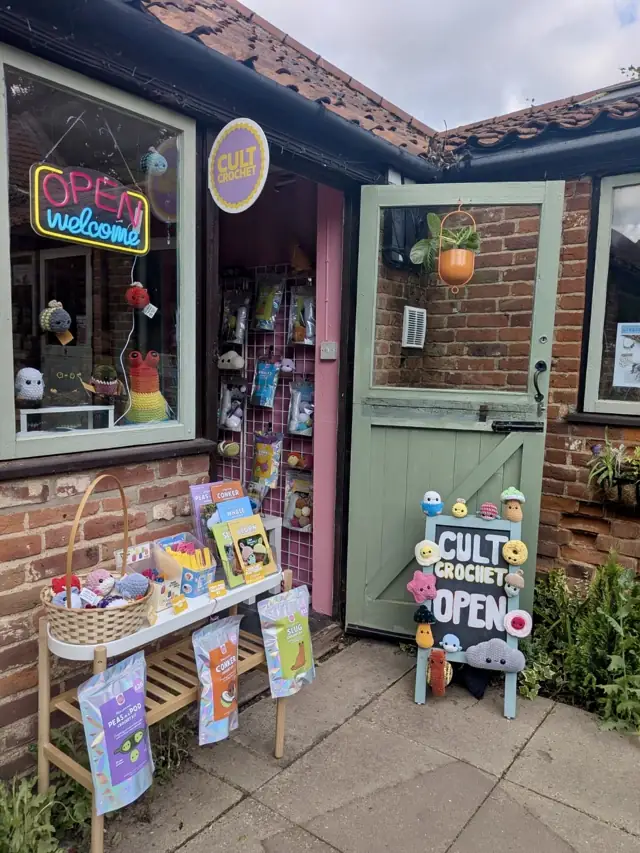 The Cult Crochet shopfront in the Lower Courtyard